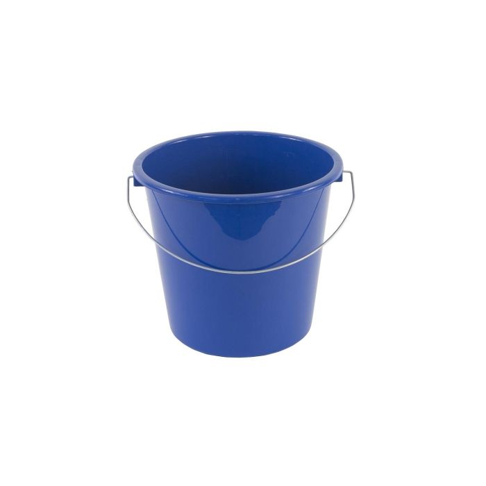 Kleine kunststof huishoudemmer blauw 5 liter (651152)