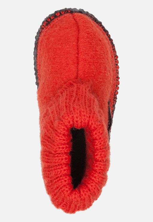 Bergstein Cozy slofjes oranje Schapenwol 750203