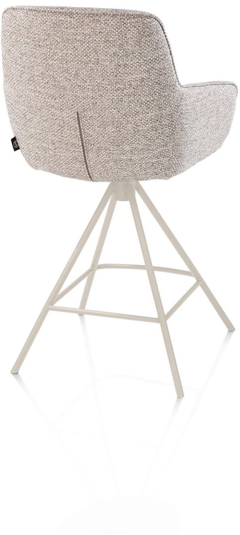 Henders en Hazel   Mateo Creme Poten Barstoel