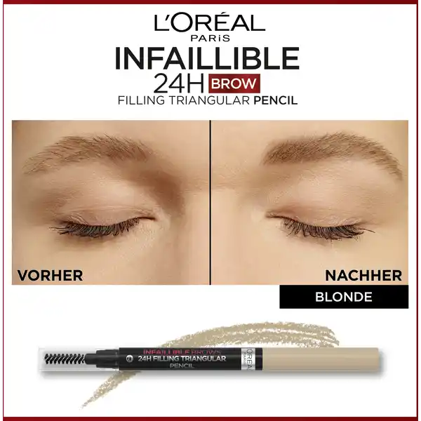 Infaillible 24H Brow Filling Triangular Pencil 7.0 Blonde