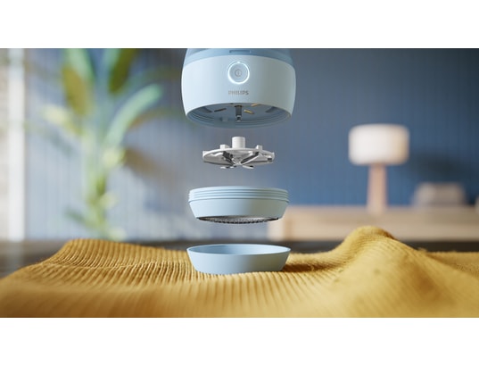 PHILIPS - Rasoir anti-bouloche GCA2100/20 rase bouloche 6 lames, USB C, Bleu