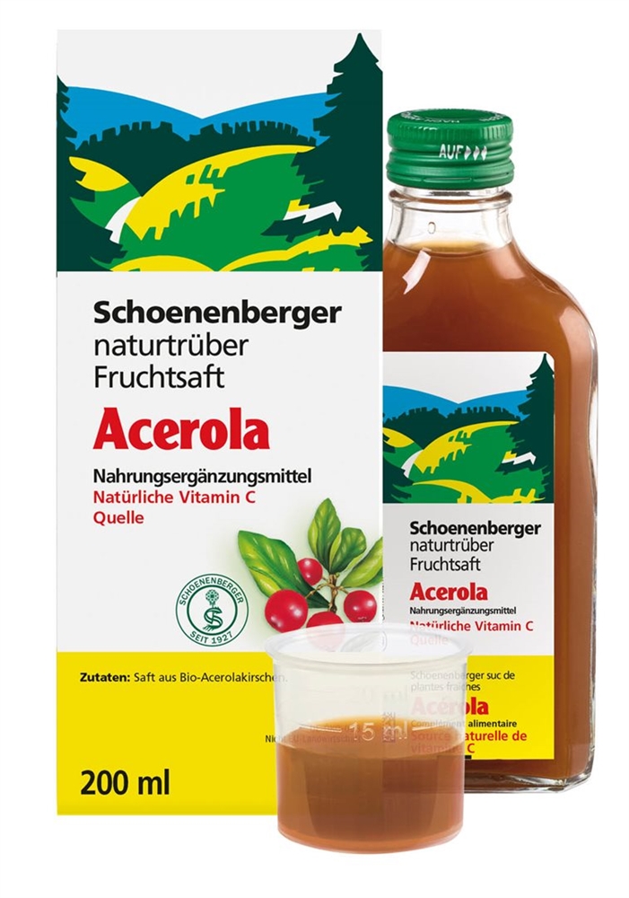 SCHOENENBERGER Acerola aus frischen Früchten Bio Fl 200 ml