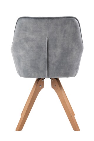 CASAVANTI Armlehnstuhl Samtvelours grau