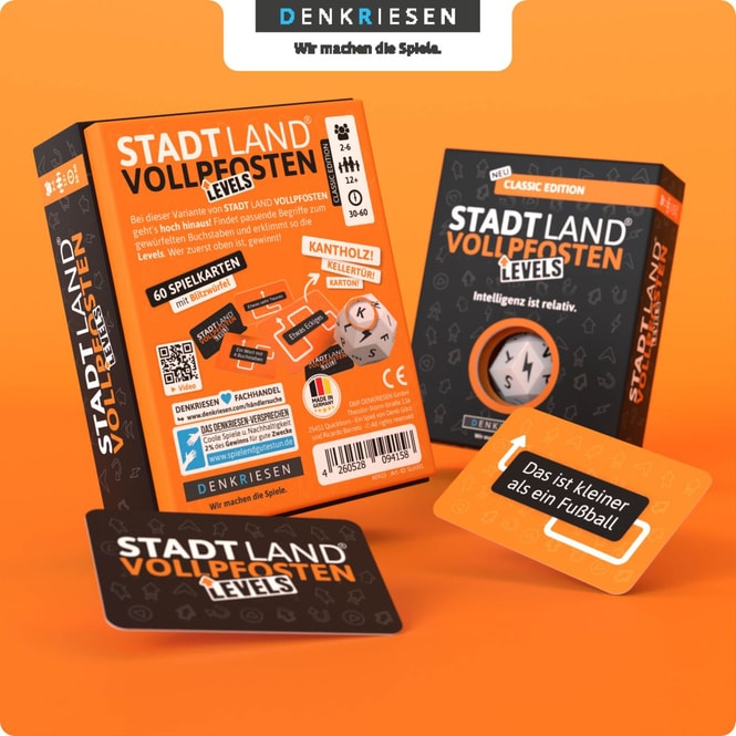 Stadt Land® Vollpfosten - Levels - Classic Edition - Intellignez ist relativ