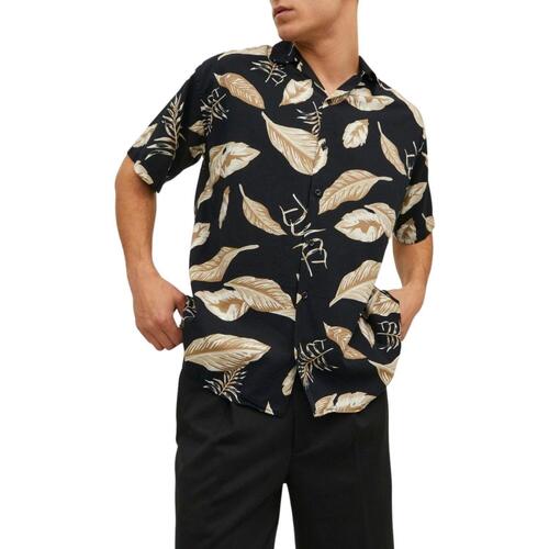Jack & Jones - JPRBLATROPIC RESORT SHIRT S/S RELAX Negro