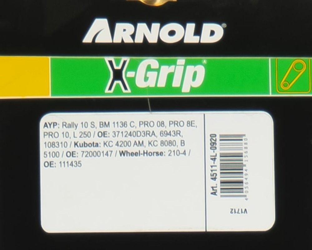 Courroie trapézoïdale x-grip v de type 4l920