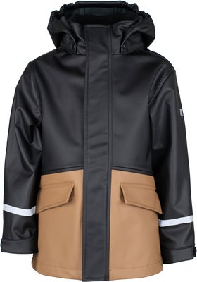 Lindberg Vestby  Fôret Regnjakke, Black/Beige