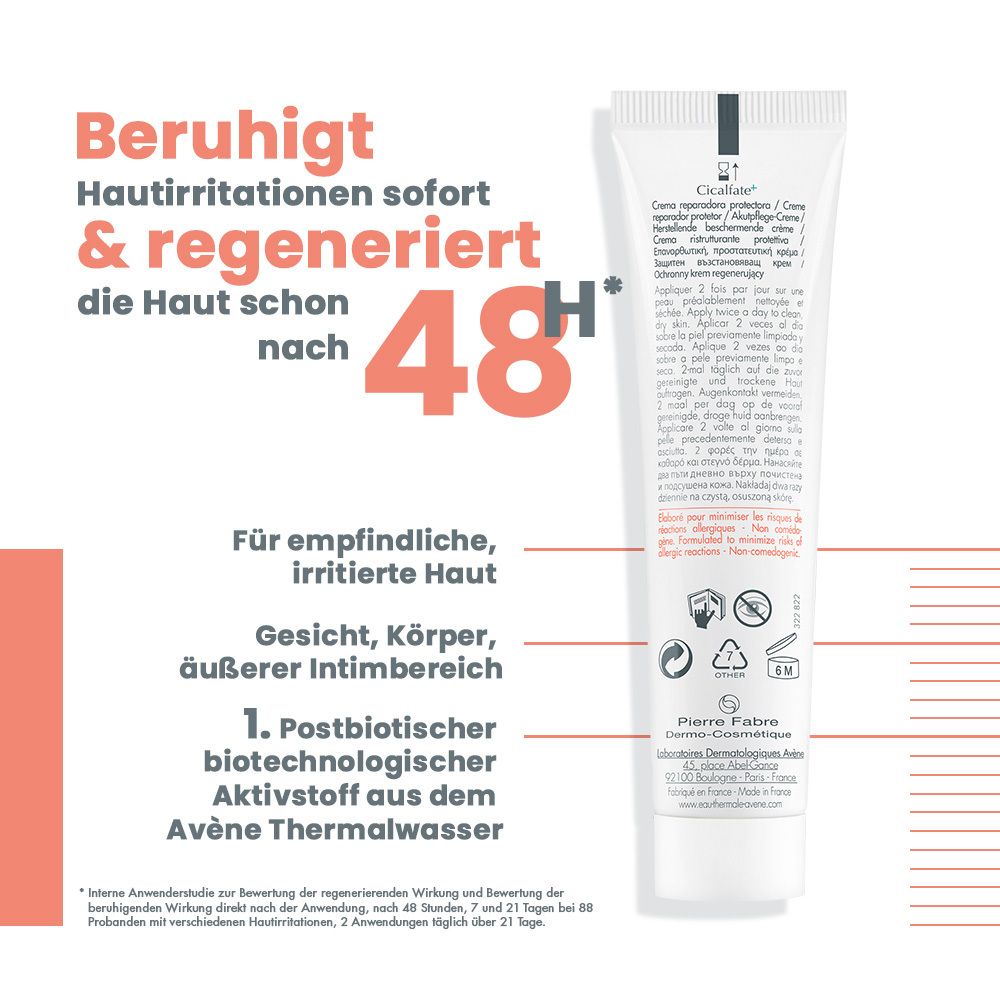 Avène Cicalfate+ Akutpflege-Creme - bei irritierter und geschädigter Haut