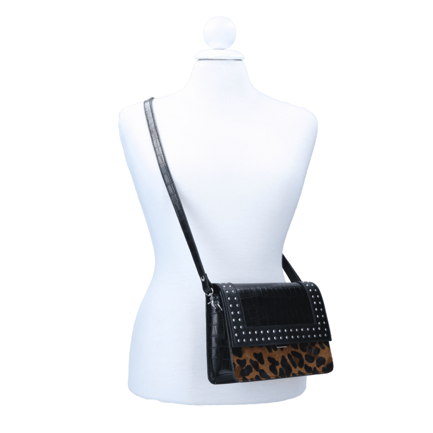 By LouLou Crossbodytas I Wild 92Bag Leopard silver