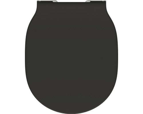 Ideal Standard Connect Air wandclosetset, randloos, matzwart met toiletzitting K8768V3