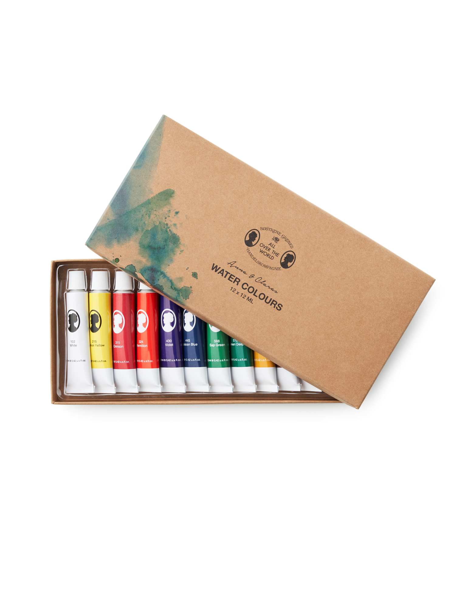 Vandfarver | 12 ml. 12 stk. | Multi