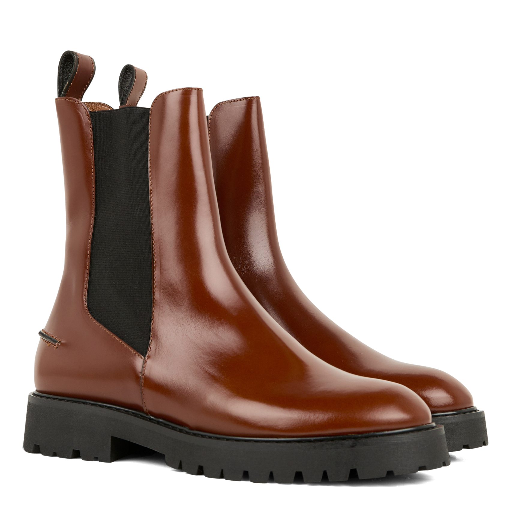 TUDAL - Bottines en cuir | Marron