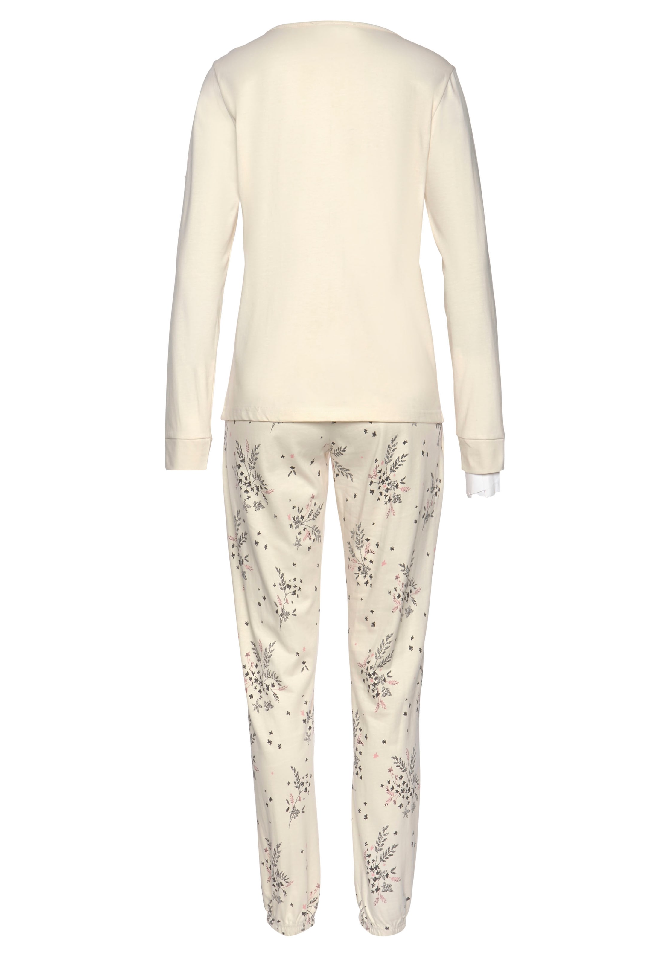 Vivance Dreams Pyjama 2 Stück, 4 Stk. tlg., mit feinen Blumenzweigen