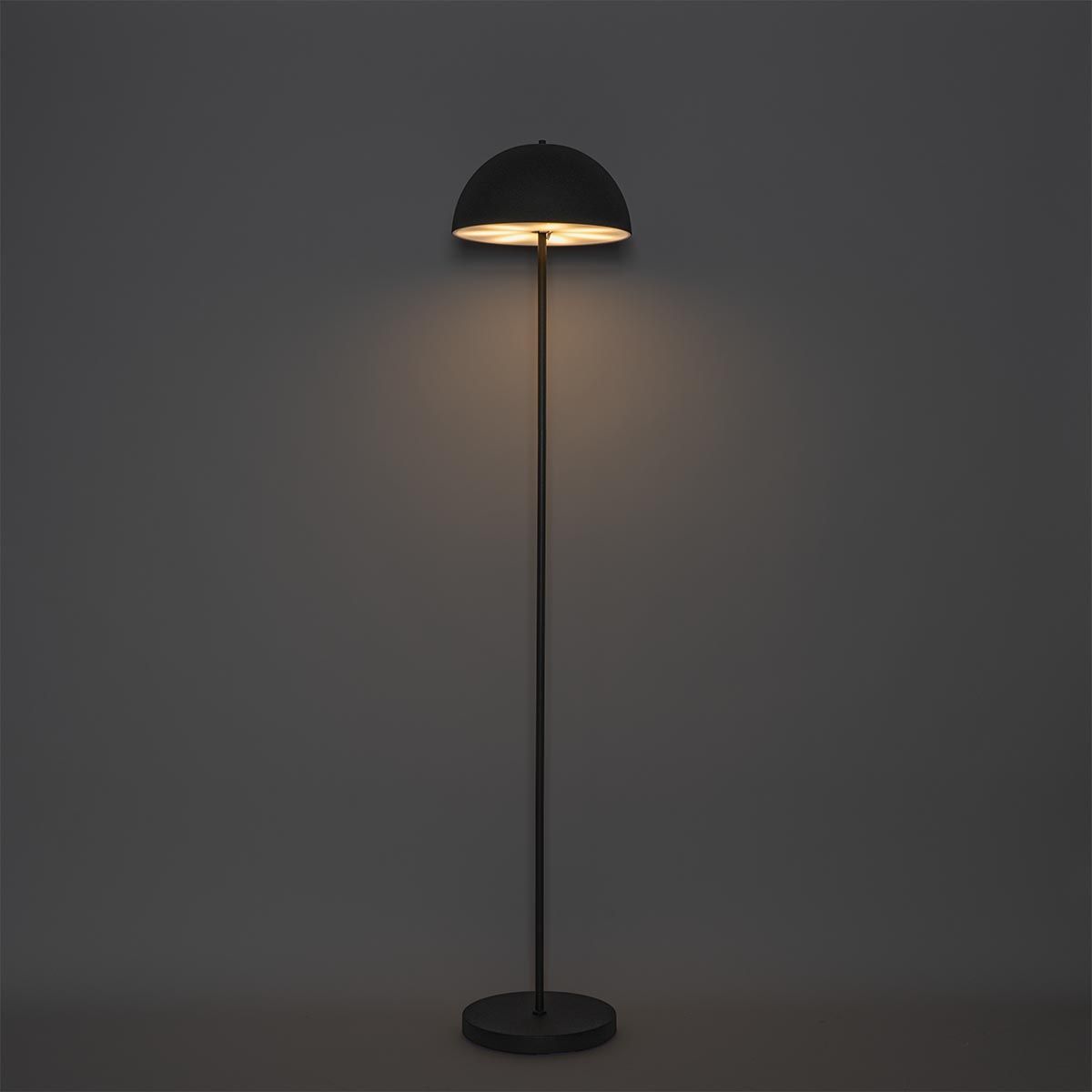 Buiten vloerlamp mushroom zwart oplaadbaar 3-staps dimbaar - Keira
