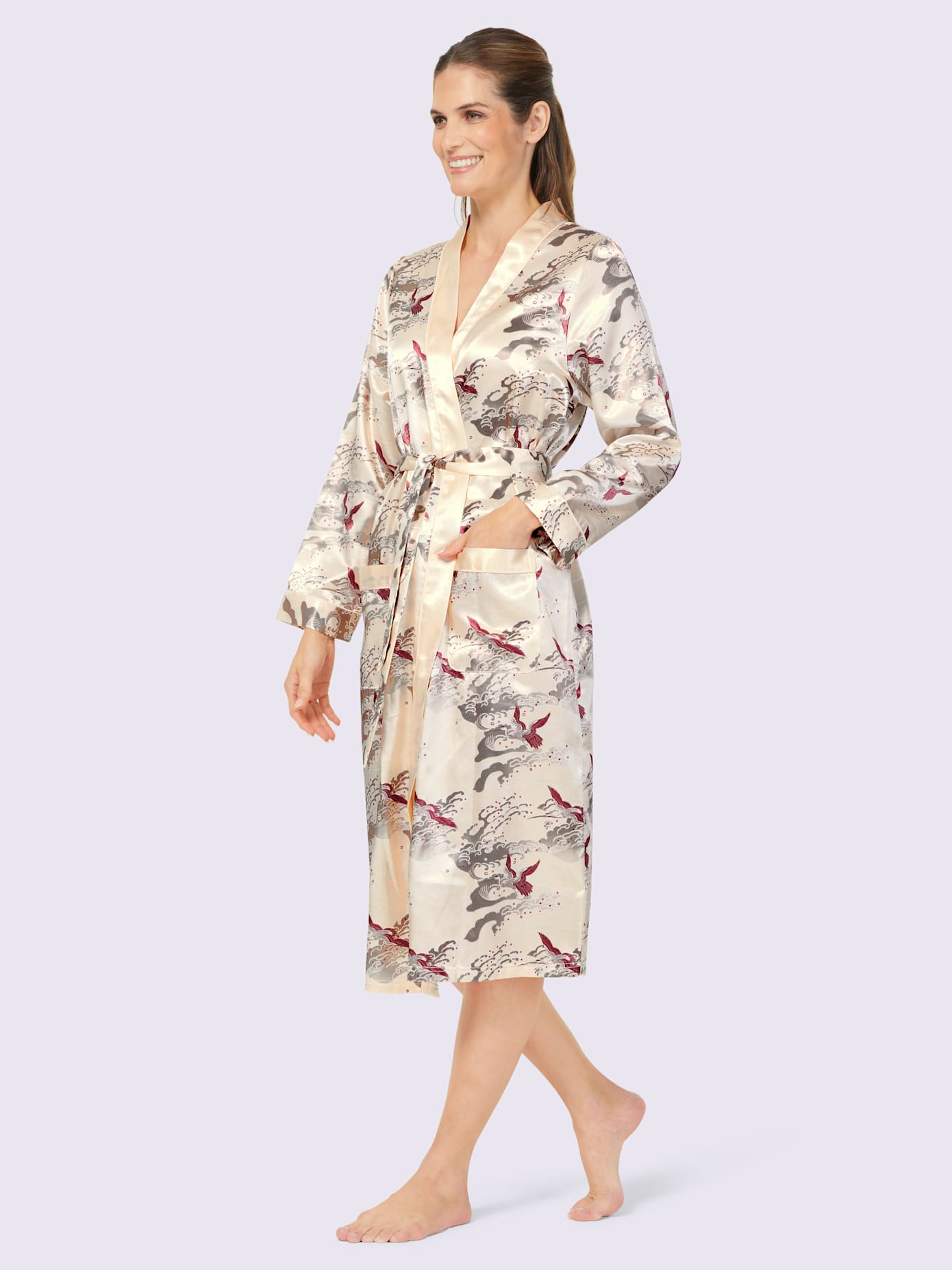 Robe de chambre satin