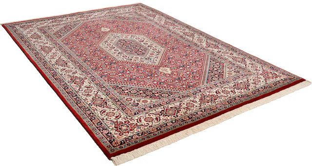 THEKO Orientteppich »Meraj Silk Touch Bidjar« rechteckig 12 mm Höhe Flor aus 20% Seide, handgeknüpft, mit Fransen
