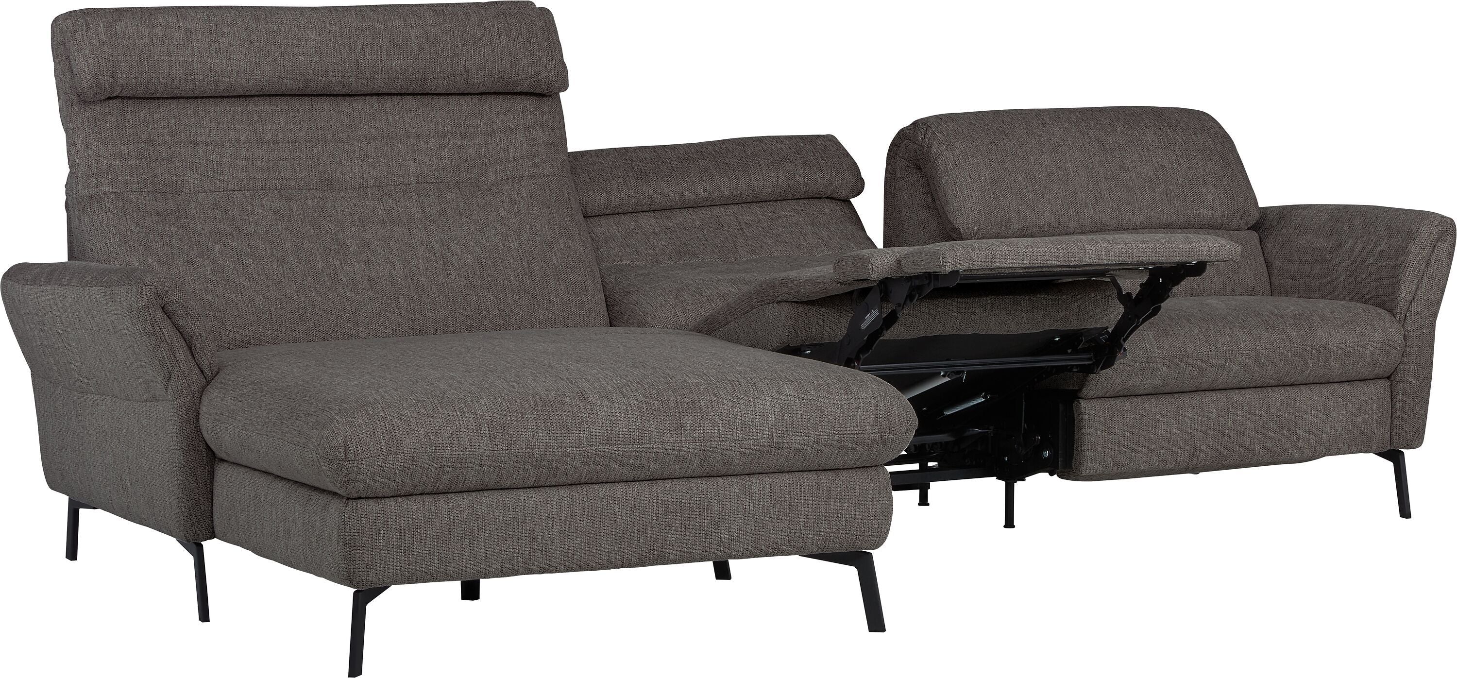 SEBO Ecksofa - Dunkelgrau / B: 284.0 cm x T: 161.0 cm x H: 84.0 cm
