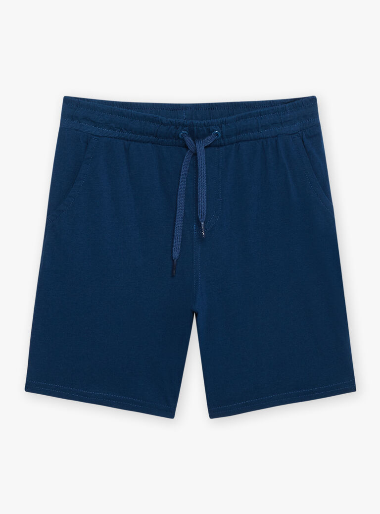 T-shirt et short orange et bleu marine en jersey