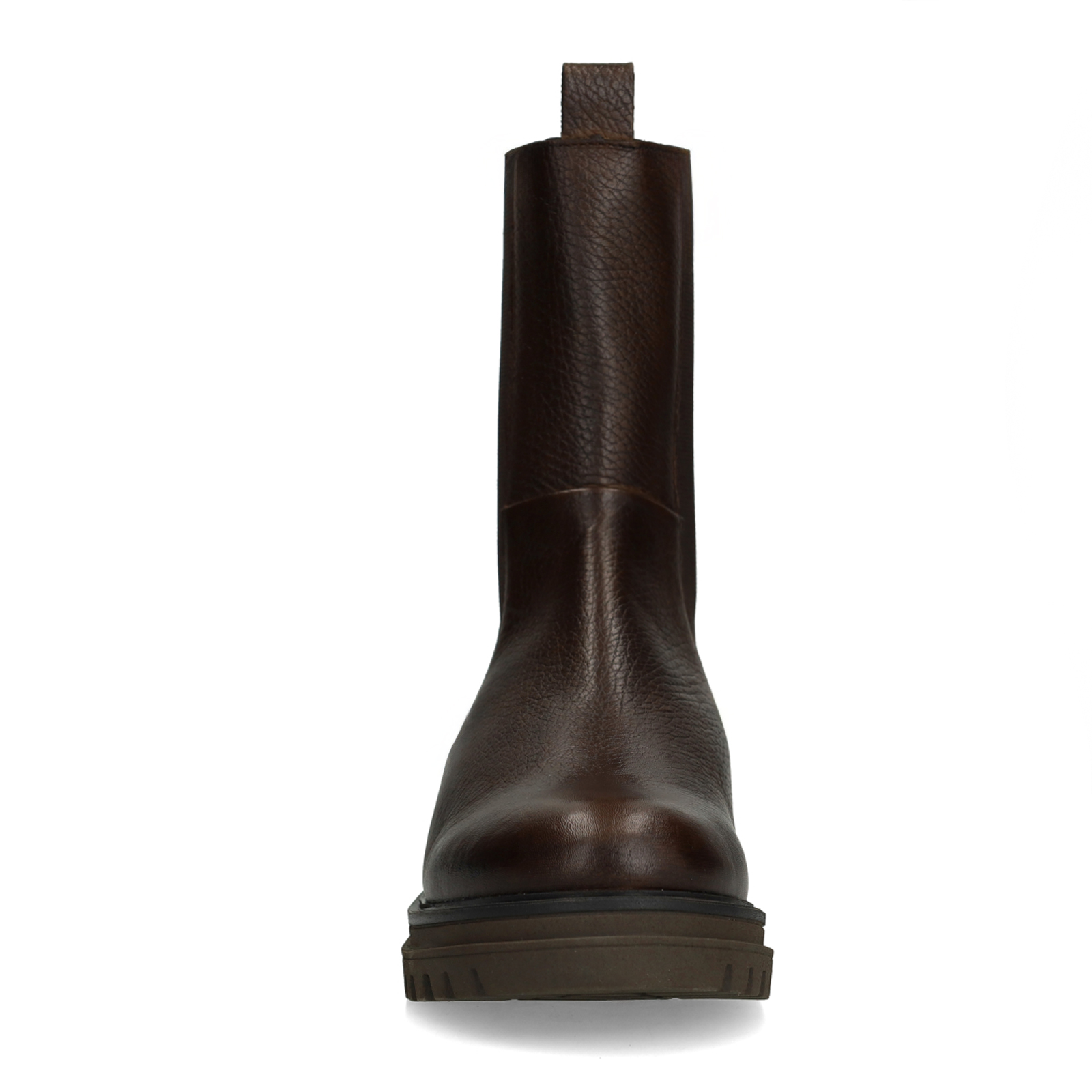 Bruine leren chelsea boots