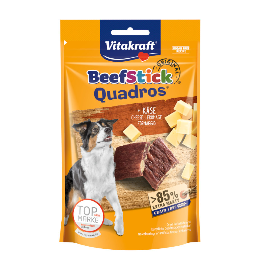 Vitakraft BeefStick Quadros Cheese Bites para Cães