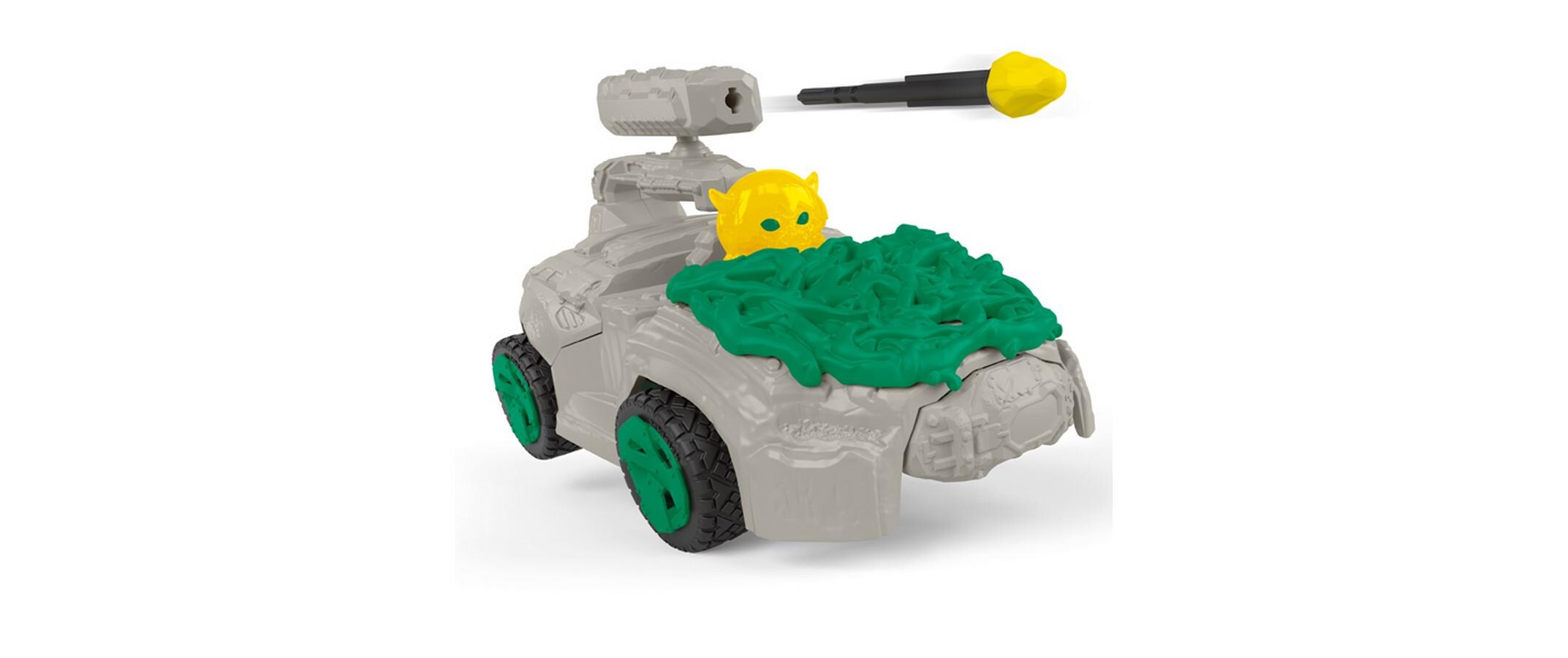 Spielfigurenset Dschungel-Crashmobil mit Mini CretaureAction Fahrzeug – Kinderspielfigur