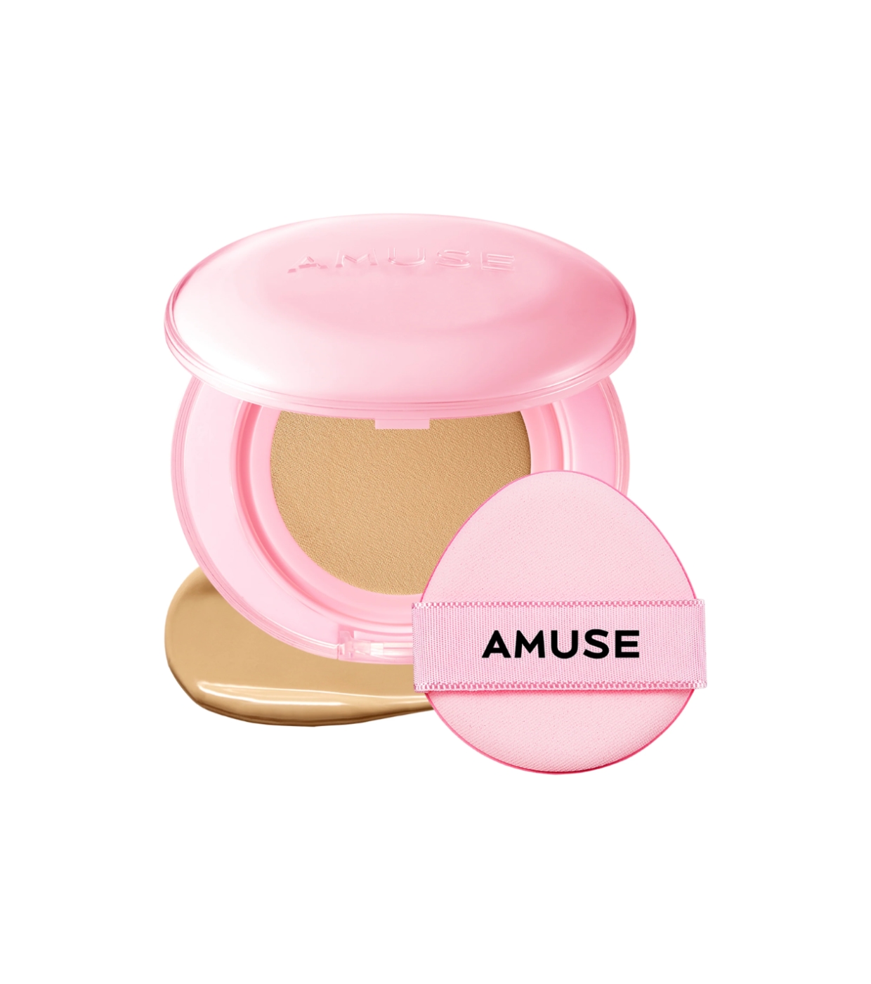 Amuse - Base Cushion Dew Power Vegan SPF50 PA++++ - 03: Honey