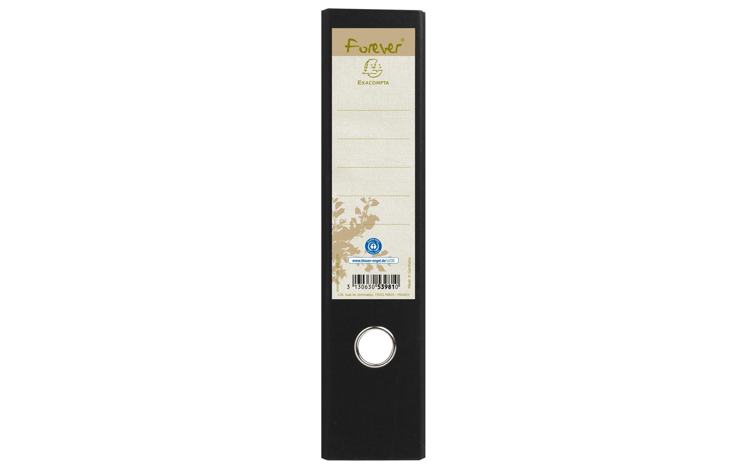 Ordner PREM-Touch Maxi Forever 8 cm, SchwarzA4-Ordner mit verstärkten Metallkanten