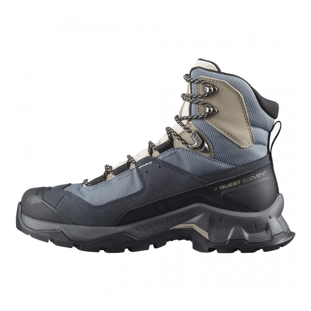 Salomon QUEST ELEMENT GTX - Chaussures randonné Femme ebony/rainy day/stormy weather