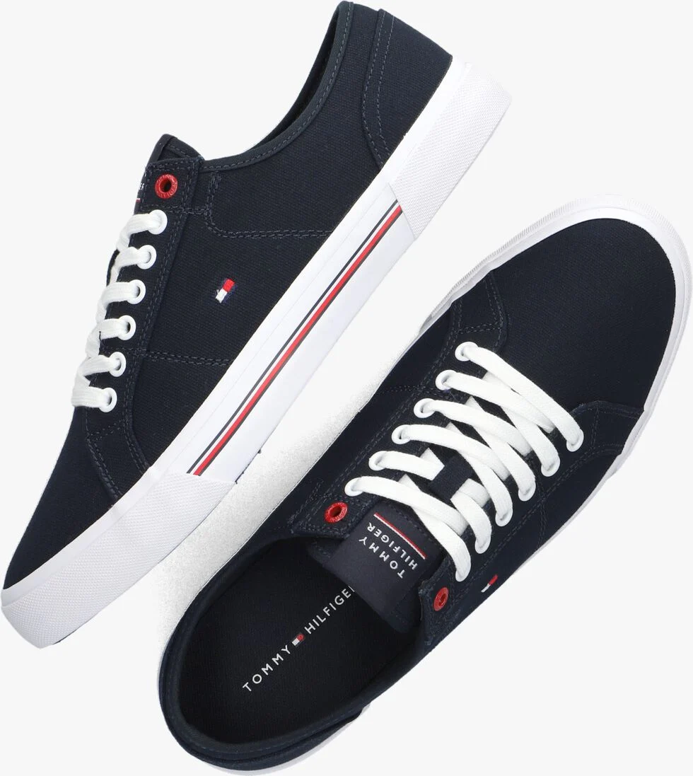 TOMMY HILFIGER blauwe tommy hilfiger lage sneakers core corporate vulc