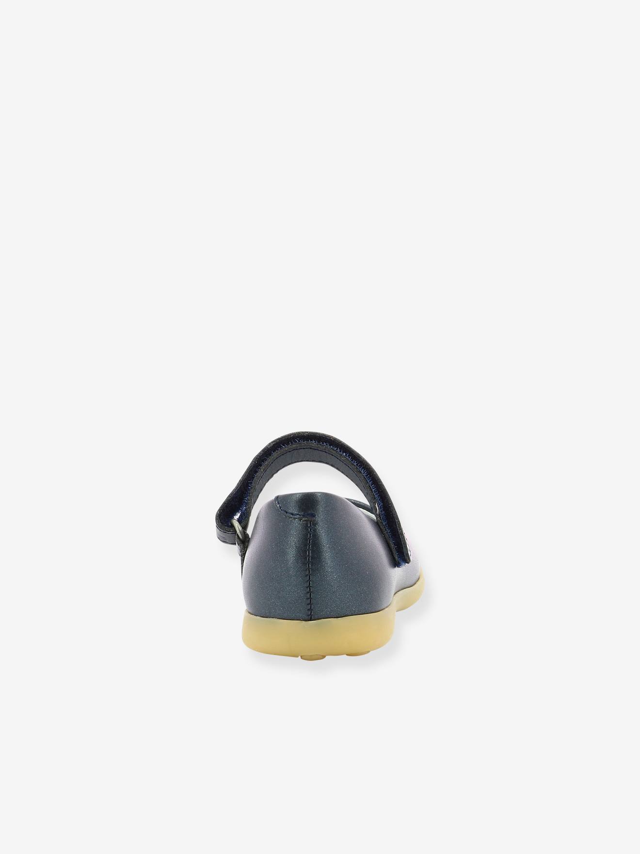 Sapatinhos infantis KICKERS® Ambellie em couro branco para meninas