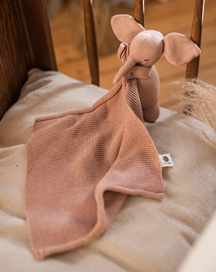 Schnuffeltuch ELEFANT GROSS in rosa