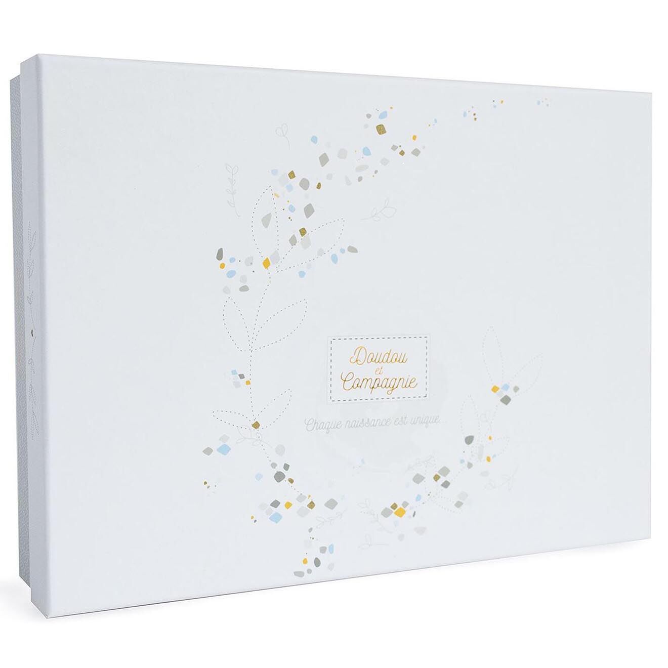 Doudou et Compagnie Coffret protège carnet de santé & Doudou beige