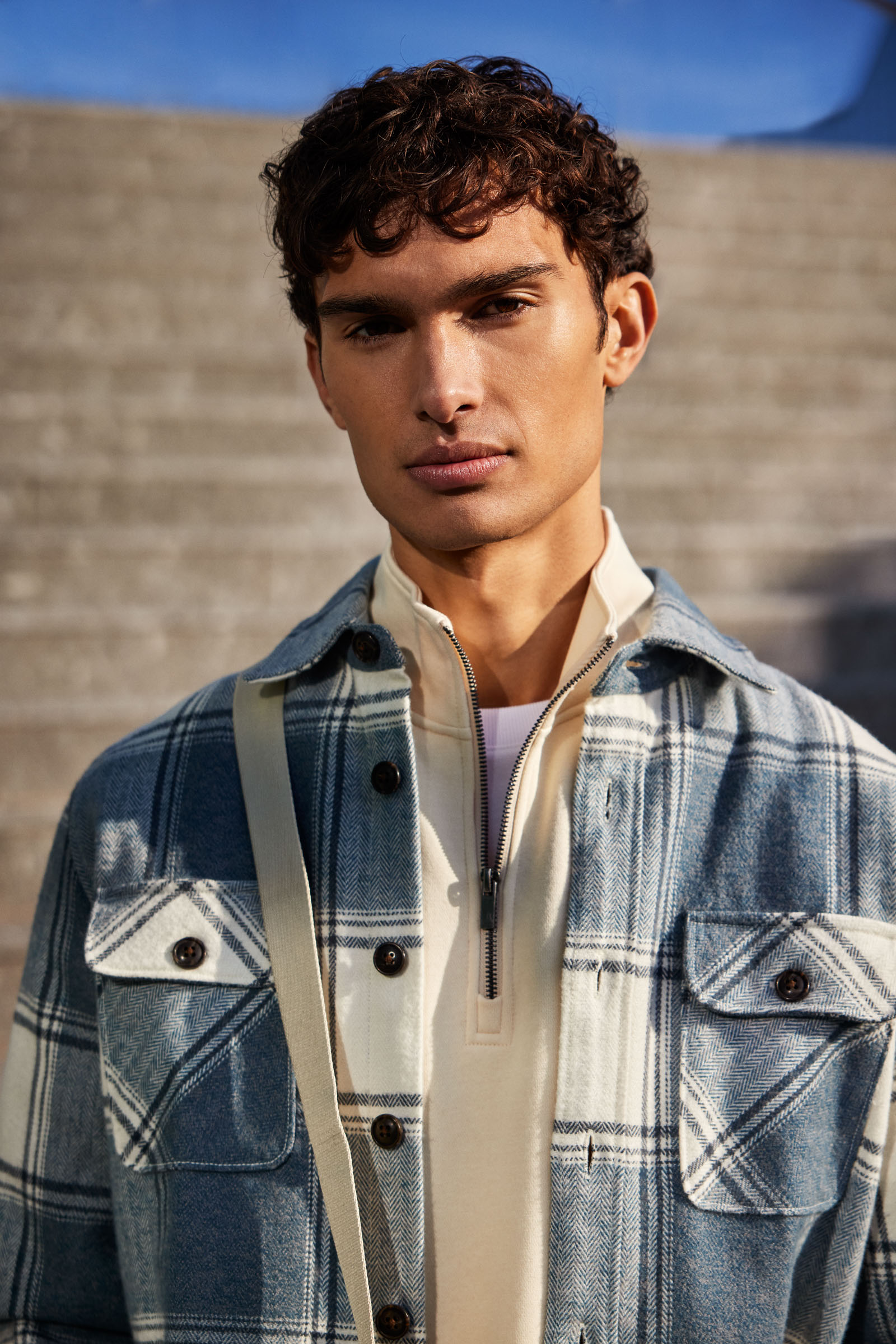overshirt met ruit WE Fashion Groenblauw