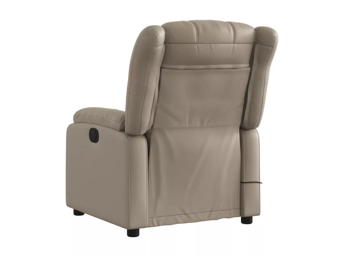Fauteuil massant inclinable Cappuccino Similicuir