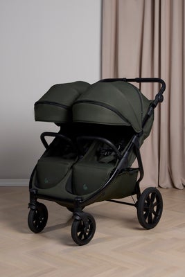 Beemoo BFF60 2 Søskenvogn + Liggedeler, Dark Forest