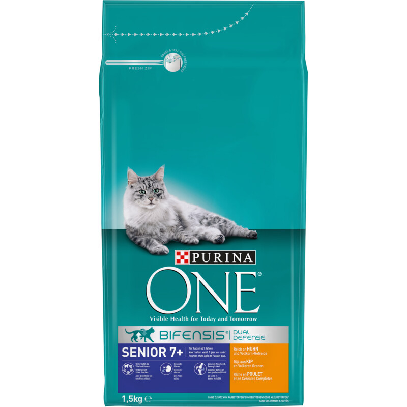Purina ONE Senior 7+ rijk aan kip