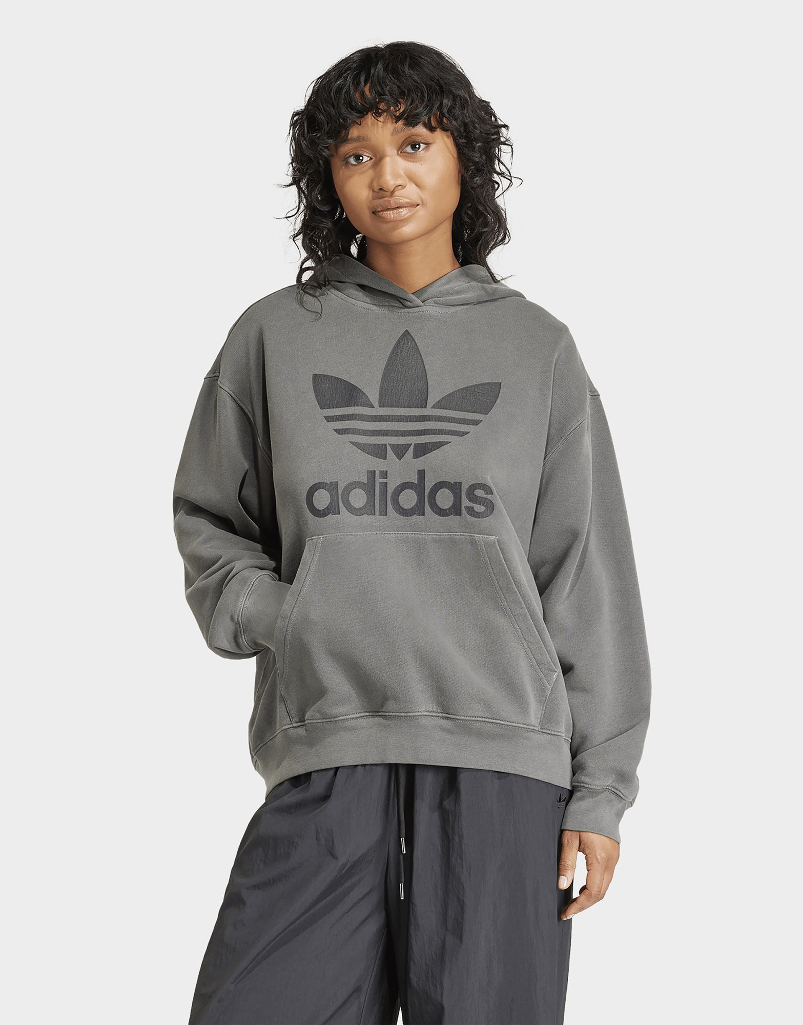 adidas Originals Sweat-shirt à capuche Trèfle délavé