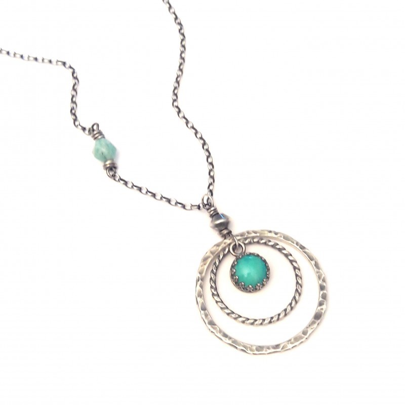 Sautoir Kariri Amazonite Argent 925