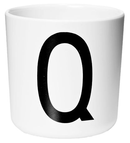 Design Letters Becher - Weiß m. Q