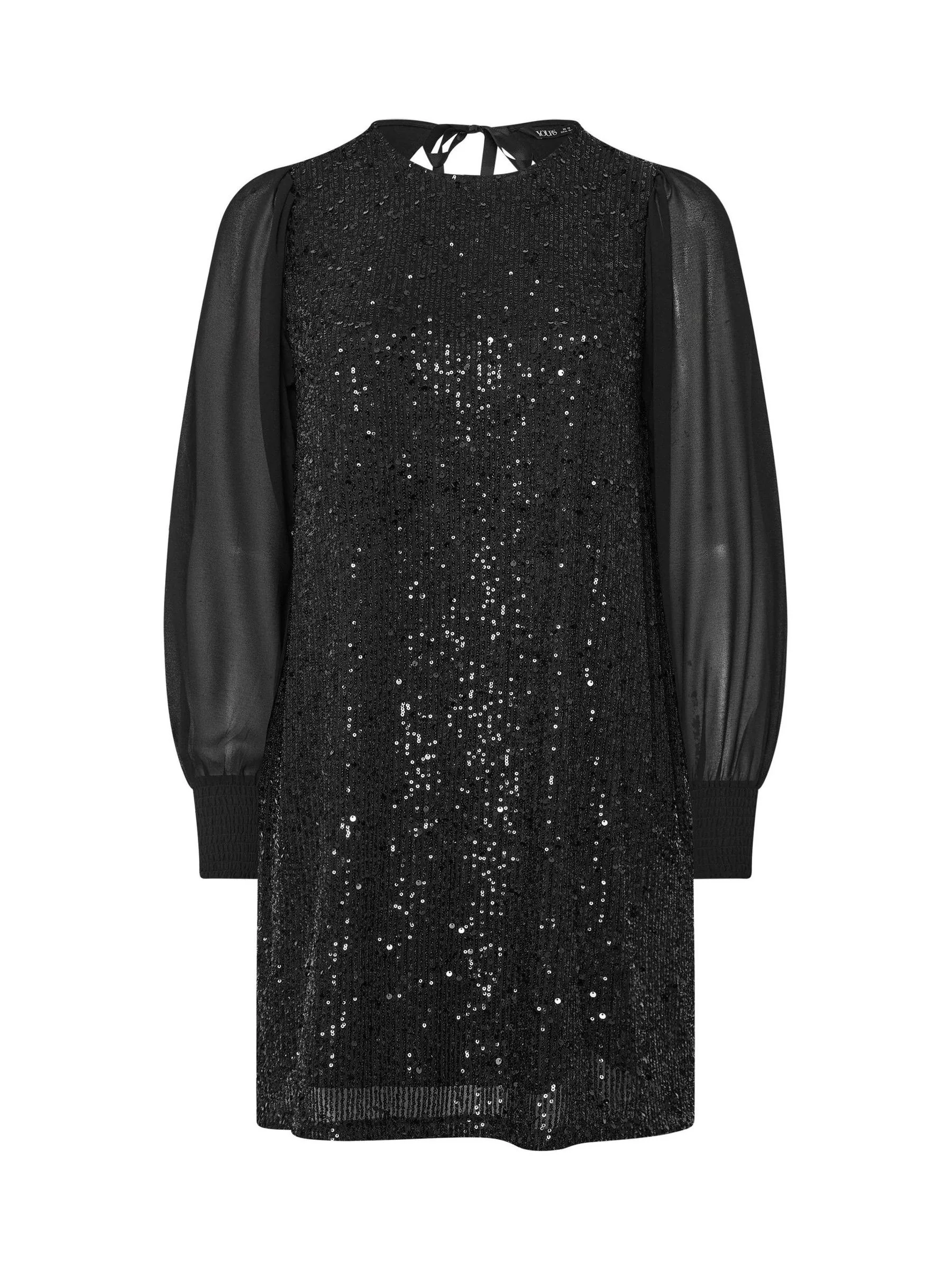 Yours Curve Sequin Swing Party Dress