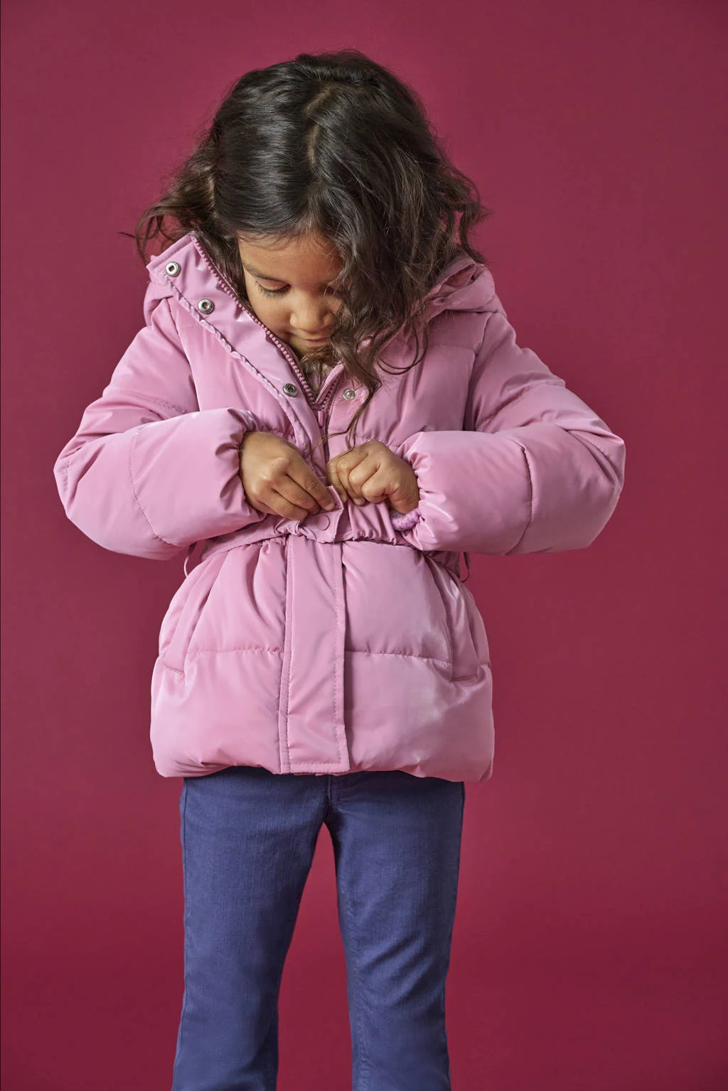 KIDS ONLY MINI gewatteerde jas roze