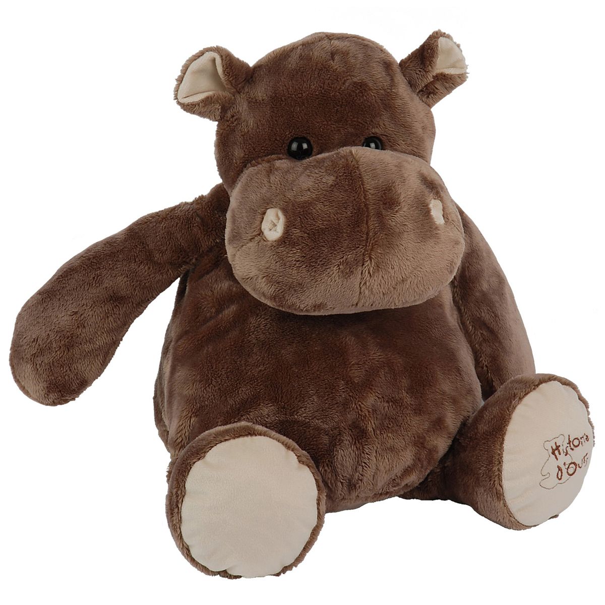 Coffret peluche hippopotame 38 cm