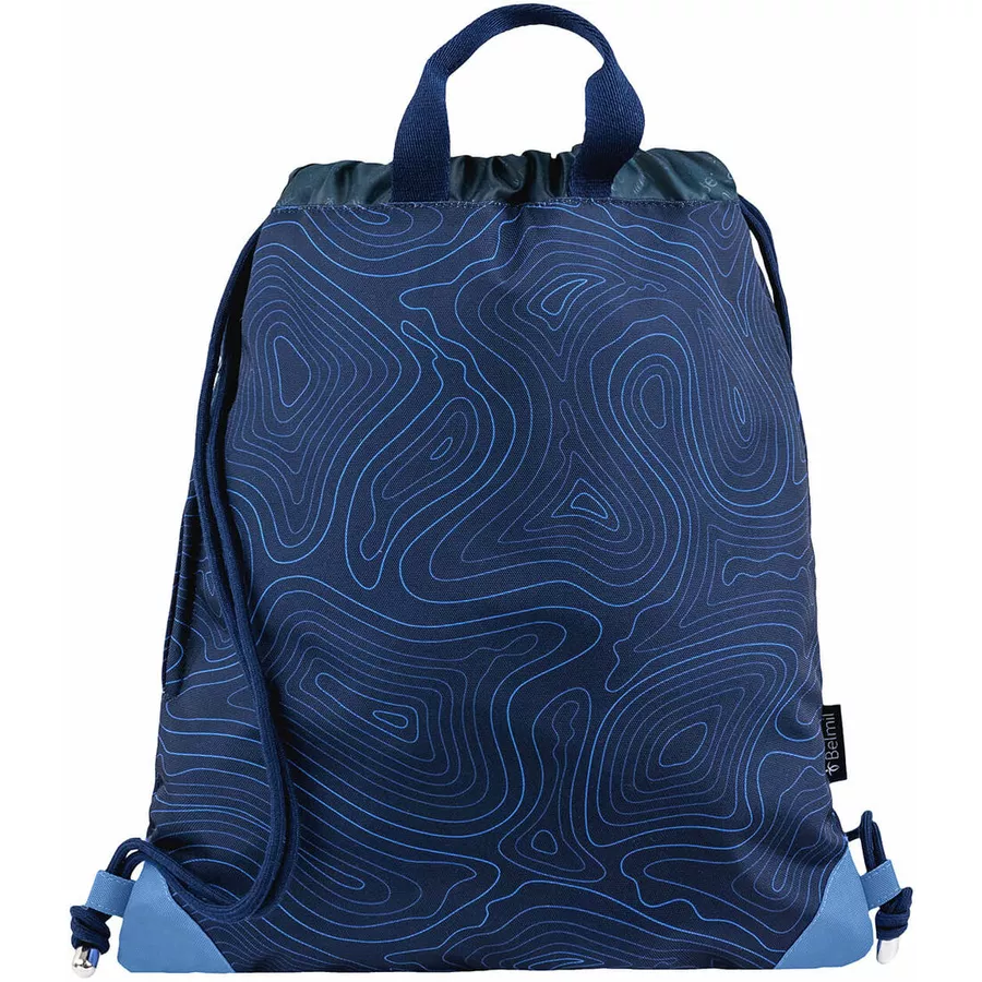 Belmil Schulranzen Premium Comfy Plus Set 5-teilig Topographic