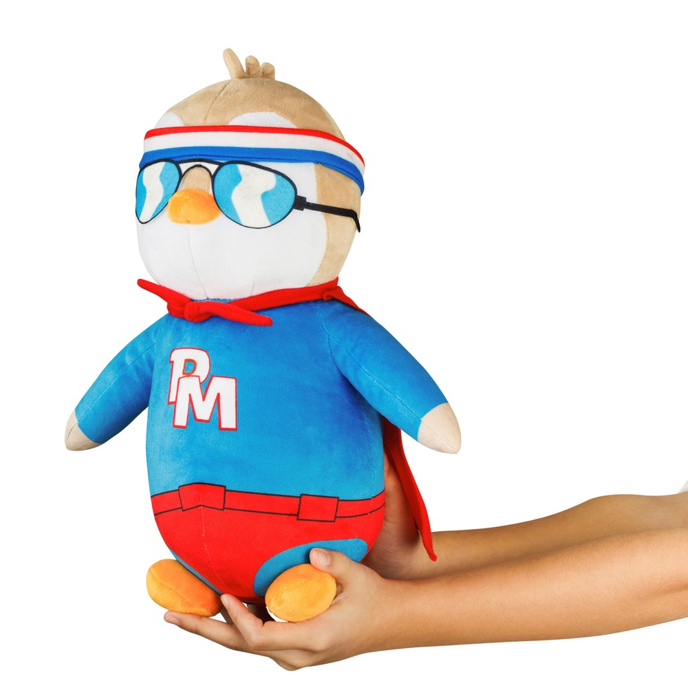 Plüschpinguin mit Pausbäckchen, 30 cm – Heldenoutfit