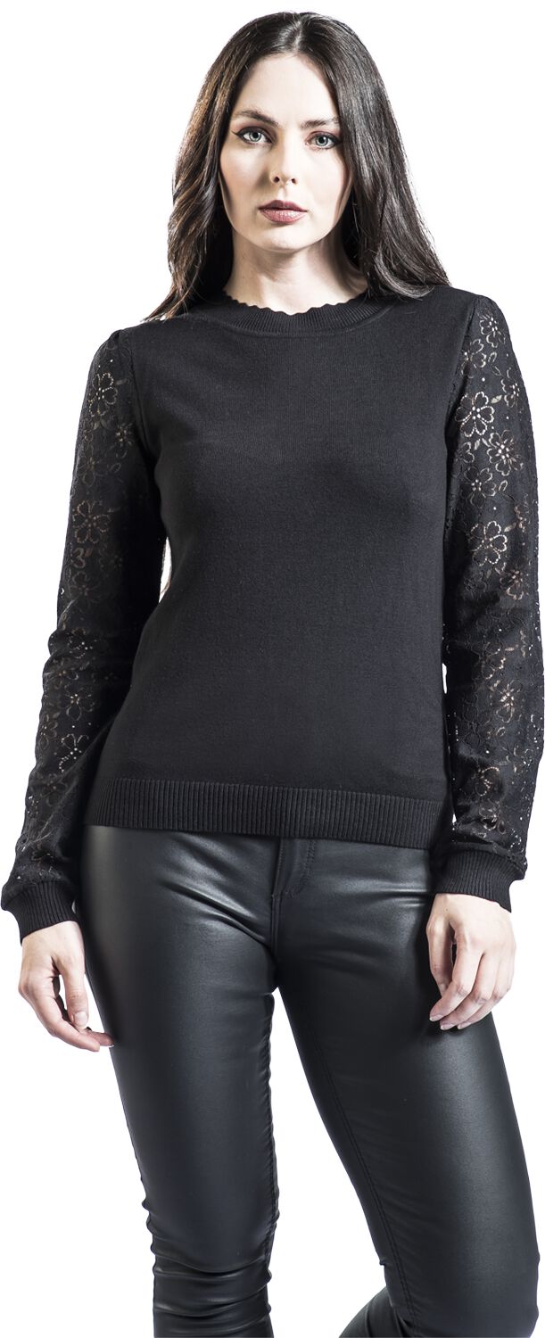 Pull Manches en Dentelle | Voodoo Vixen Pull tricoté
