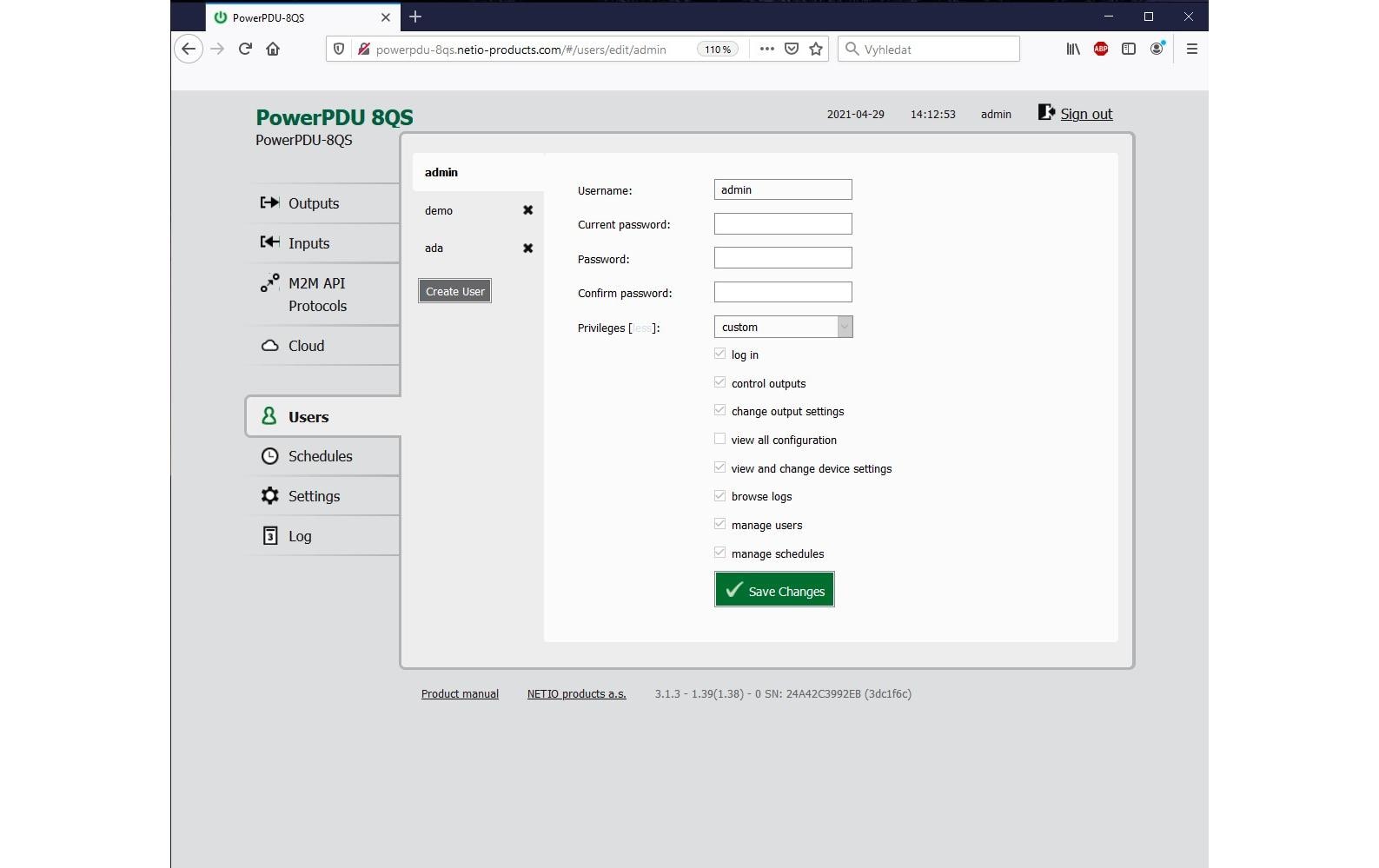 PowerPDU 8QS<br>LAN-gesteuerter und messbarer Stromverteiler mit 8 Ausgängen