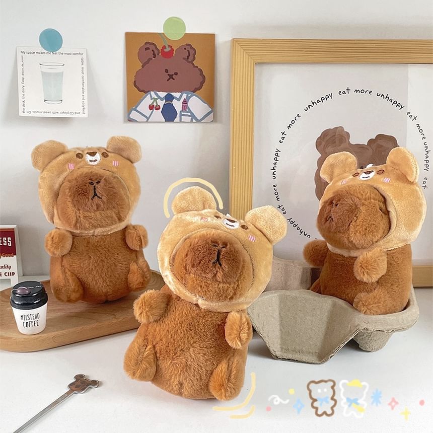 Klasse 302 - Capybara Chenille Tashanger Sleutelhanger