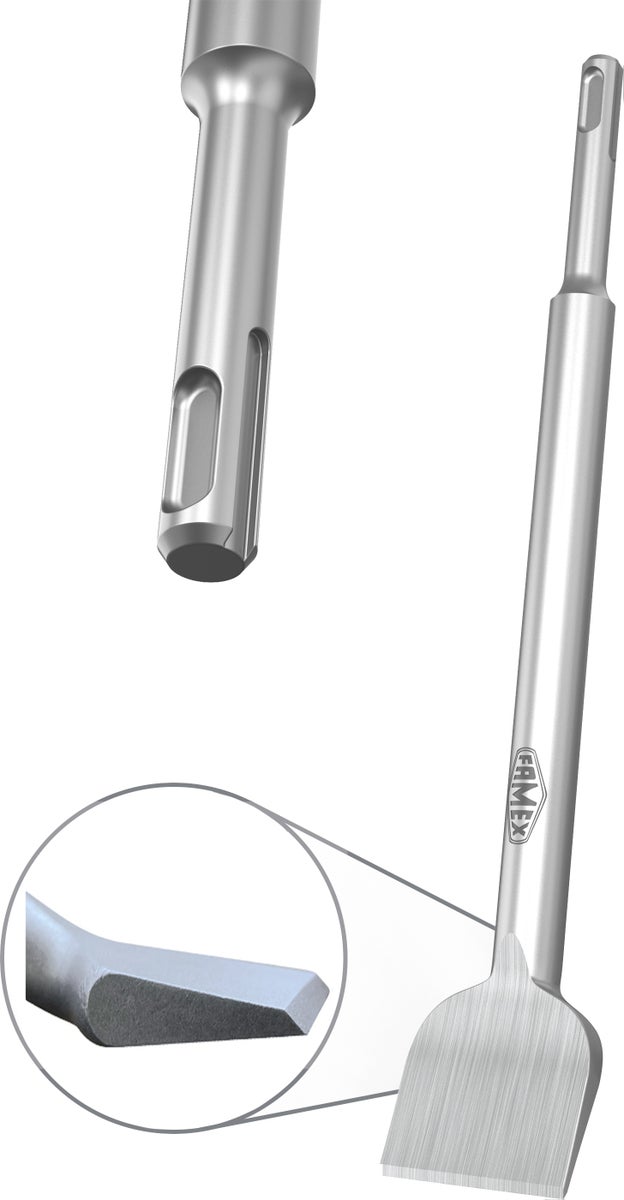 FAMEX SDS-Plus hoektegelbeitel - 40x250 mm