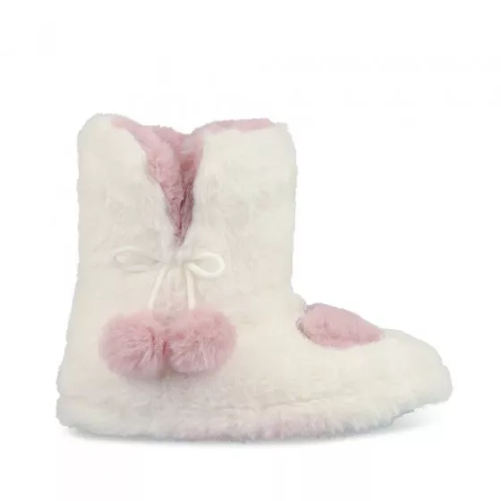 Chaussons bottines BLANC LOVELY SKULL
