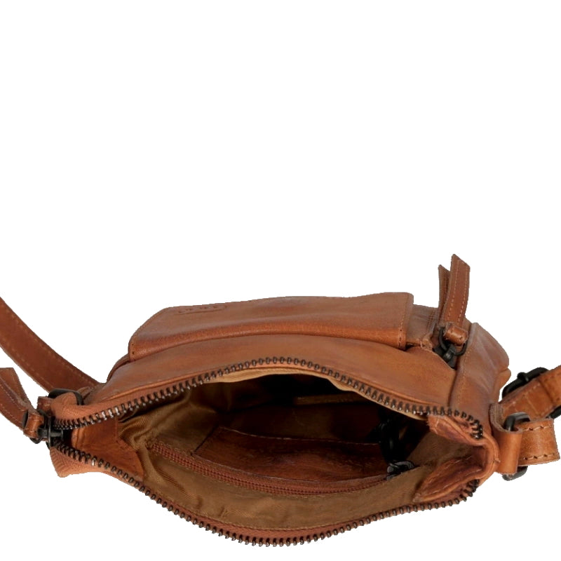 Bear Design Schoudertas / Telefoontasje Davide Cognac